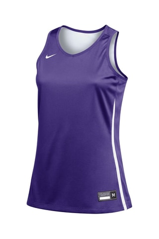 Camiseta de tirantes de baloncesto reversible - Violeta oscuro y blanco