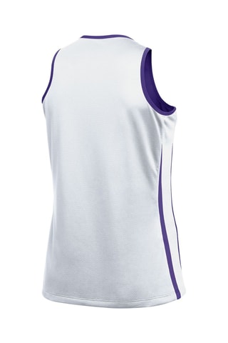 Camiseta de tirantes de baloncesto reversible - Violeta oscuro y blanco