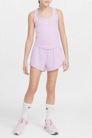Camiseta de tirantes de fitness - Malva y blanco - Nike