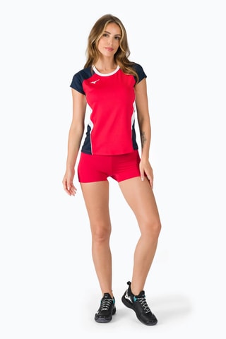 Short de voleibol - Rojo y blanco