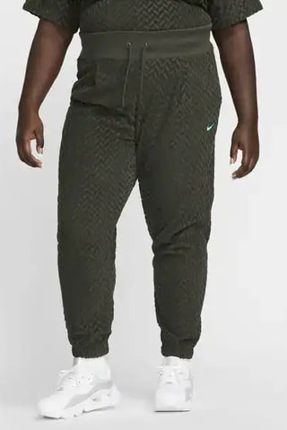 Pantalón de tiro alto - Verde oliva y blanco - Nike
