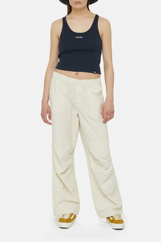 Pantalón straight tiro alto - Blanco - Dickies