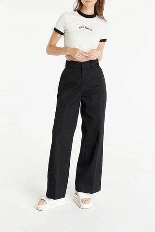 Pantalón wide leg de tiro alto Grove Hill - Negro - Dickies