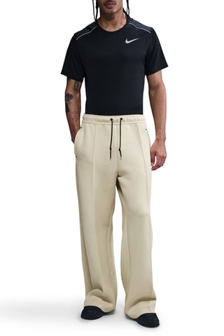 Pantalón polar ancho - Caqui - Nike