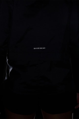 Chaqueta de running con capucha Essential - Negro