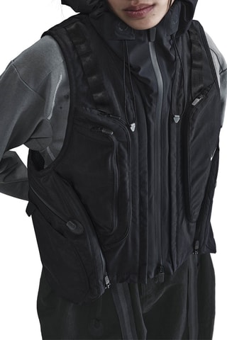 Chaleco con capucha - Negro