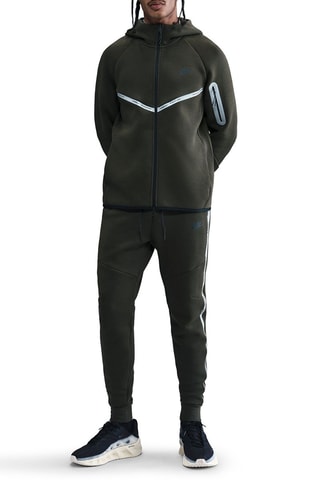 Chaqueta con capucha Tech - Caqui y negro