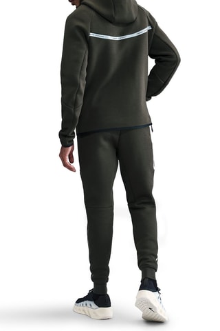 Chaqueta con capucha Tech - Caqui y negro