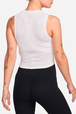 Crop top de yoga Yoga Dri-FIT - Blanco