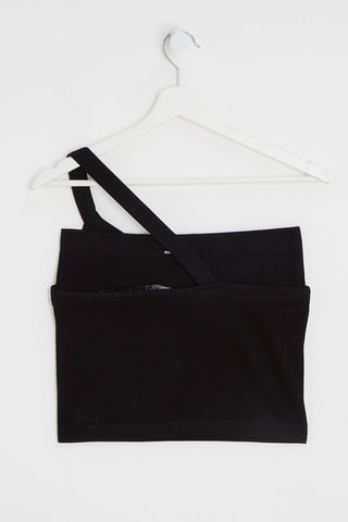Crop top asimétrico - Negro - Asos Design