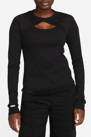 Top slim fit - Negro - Nike