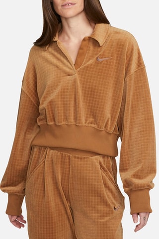 Polo de terciopelo - Marrón - Nike
