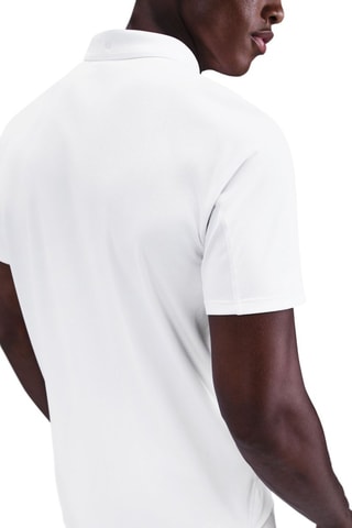 Polo slim fit de tenis Slam - Blanco