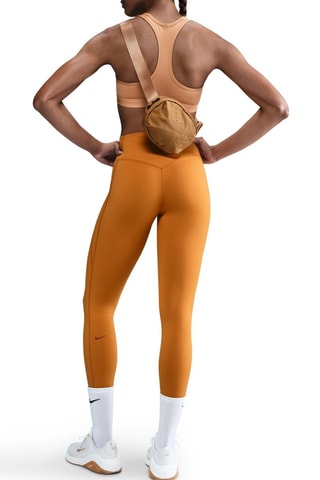 Leggings deportivos de tiro alto - Camel