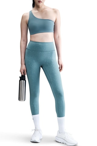 Leggings deportivos de tiro alto - Azul pato