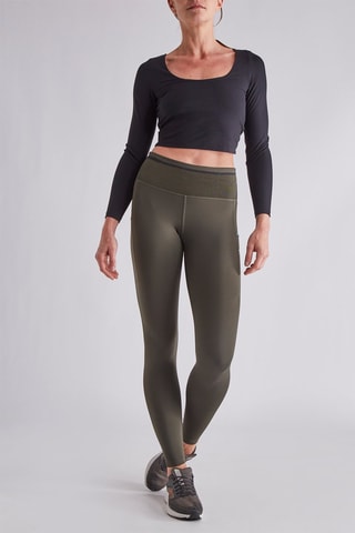 Leggings de running de tiro alto - Caqui - Nike