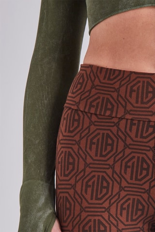 Leggings de tiro alto - Marrón y antracita - Fila