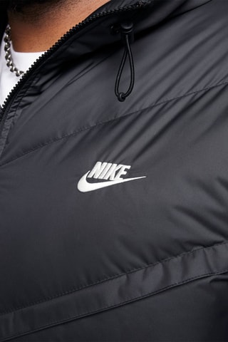 Anorak con capucha - Negro