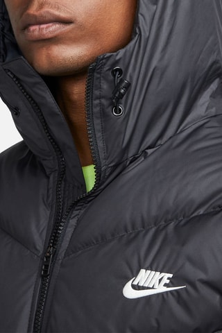Anorak con capucha - Negro