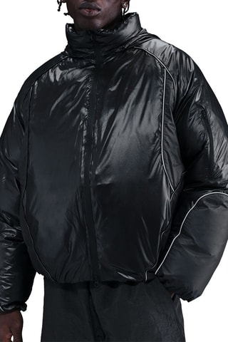 Anorak con capucha Tech - Negro