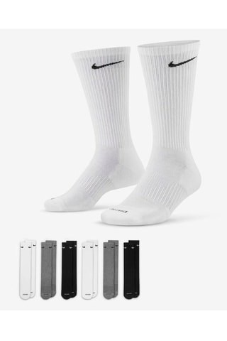 6 pares de calcetines de entrenamiento - Blanco y gris - Nike