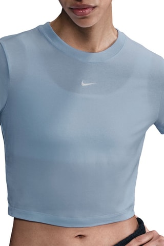 Camiseta cropped - Azul claro - Nike