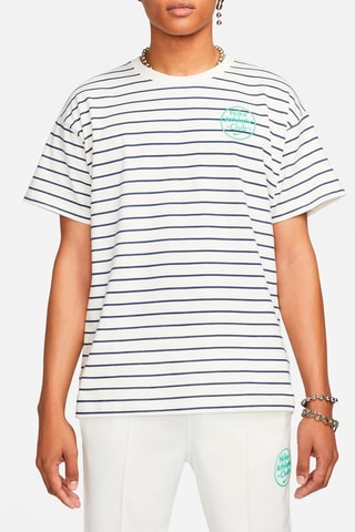 Camiseta Sportswear Trend - Blanco y azul marino
