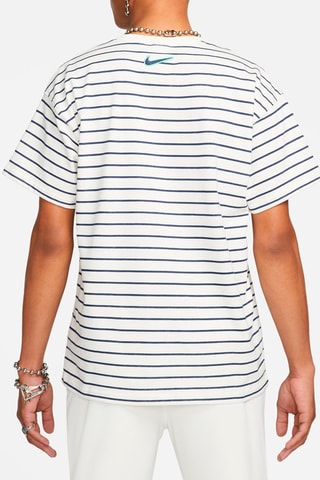 Camiseta Sportswear Trend - Blanco y azul marino