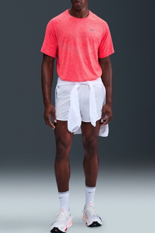 Camiseta de running Nike Stride - Rojo jaspeado