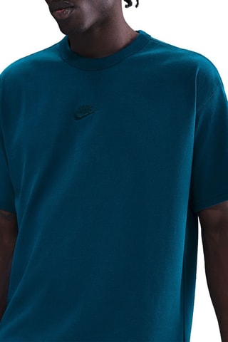 Camiseta ancha de algodón orgánico Premium Essentials - Azul pato