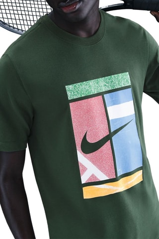 Camiseta Court - Verde oscuro