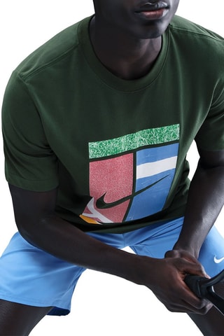 Camiseta Court - Verde oscuro