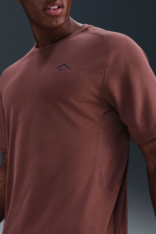 Camiseta de running Solar Chase - Rojo teja