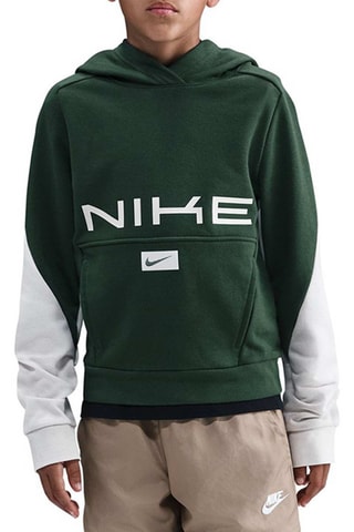 Sudadera polar con capucha - Verde oscuro