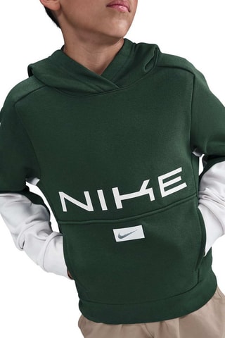 Sudadera polar con capucha - Verde oscuro