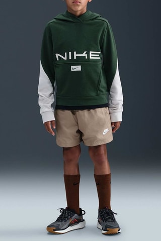 Sudadera polar con capucha - Verde oscuro