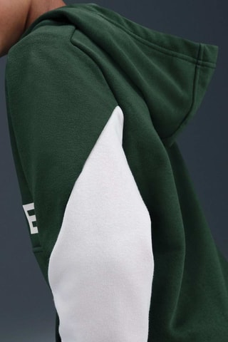 Sudadera polar con capucha - Verde oscuro
