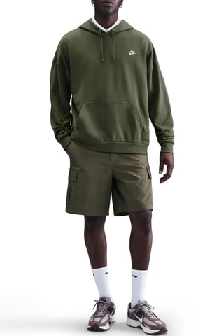 Sudadera polar con capucha Club - Verde oliva
