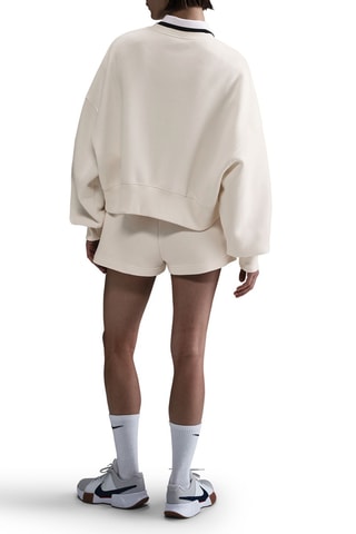 Short polar de tiro alto - Marfil - Nike