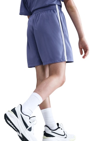 Short de fitness - Índigo y blanco