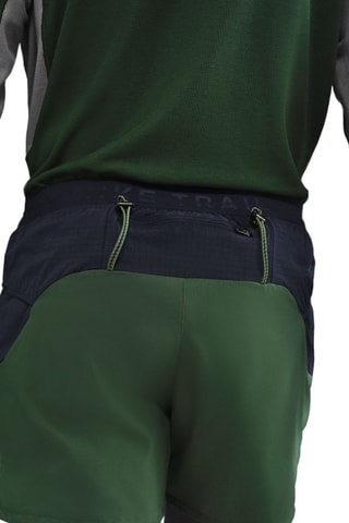 Short de running Second Sunrise - Verde y azul marino