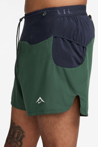 Short de running Second Sunrise - Verde y azul marino