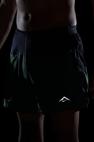 Short de running Second Sunrise - Verde y azul marino