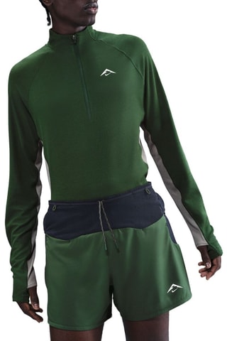 Short de running Second Sunrise - Verde y azul marino
