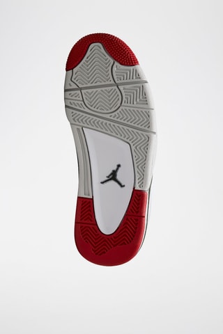 Air Jordan 4 Rm (Gs) de piel - Blanco y negro