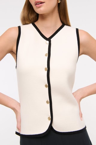 Gilet sans manches - Ecru