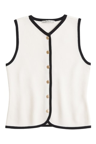 Gilet sans manches - Ecru