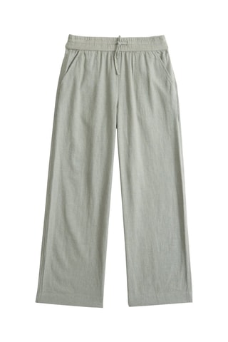 Pantalon en lin - Vert olive