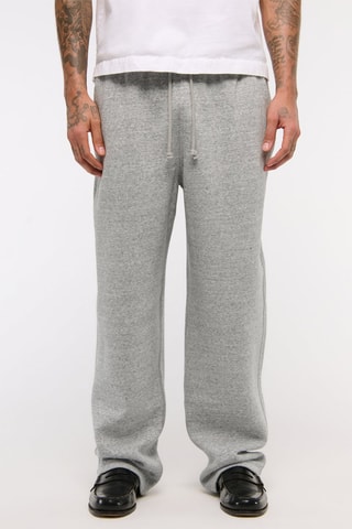 Pantalon baggy polaire - Gris clair chiné