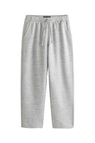 Pantalon baggy polaire - Gris clair chiné